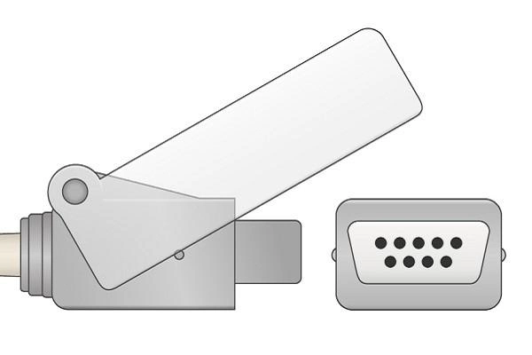 Erweiterungs-Kabel des GE-Datex-Oxy-C3 SpO2, 2.4m