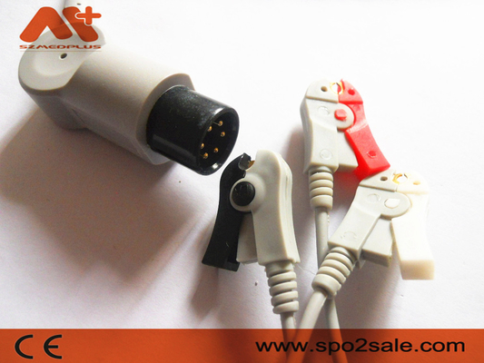 Kabel und Leitungsdrähte 6 Szmedplus AAMI ECG Pin 3 Führung Clip Ecg-Kabel-TPU AHA