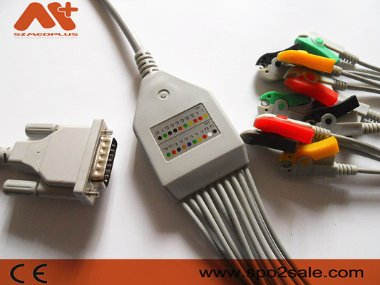Kompatibler Schiller Direkt-schließen Clip EKG Kabel-2.400116E AHA an