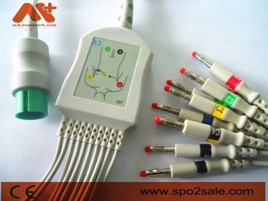 Spacelabs kompatible direkte schließen EKG Kabel für Spacelabs 90367, 90369, 90496, 91496, Ultraview an