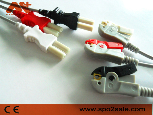 Führungs-Clip ECG Spacelabs kompatibler 3 Leitungsdraht - 700-0006-00