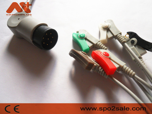 Nihon Kohden OEC-6102A, OEC-6105A, OEC-6120A, OEC-6120J, OEC-6120K kompatibles Clip 5Lead Direkt-schließen ECG-Kabel an