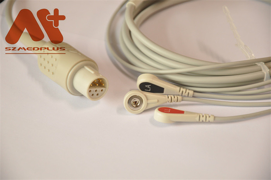 Lohmerier-Patientenmonitor verkabelt Führungs-Verschluss ECG-Kabel-3 für M010 M011 M211 Defi 501