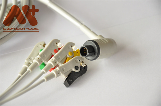 Corpuls-Patientenmonitor verkabelt 3.5M ECG 4 Führungs-Kabel mit Anschlussleitungen