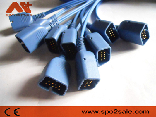 Zusätze des Patientenmonitor-DB9 verkabeln 14 Kabel Pin Nihon Kohden Spos 2
