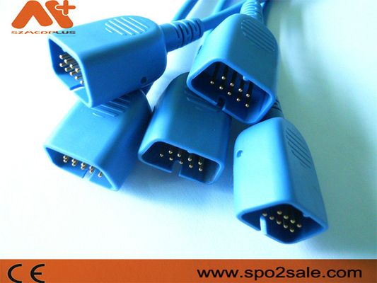 Zusätze des Patientenmonitor-DB9 verkabeln 14 Kabel Pin Nihon Kohden Spos 2