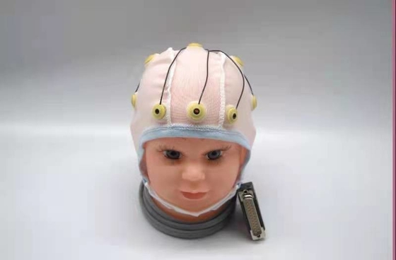 Medizinisches Neurofeedback-EEG Kabel integrierte 10 Führungen EEG Hut für Ohr-Clip Tin Electrode