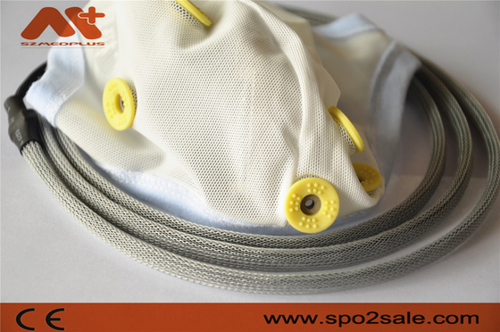 Medizinisches Neurofeedback-EEG Kabel integrierte 10 Führungen EEG Hut für Ohr-Clip Tin Electrode