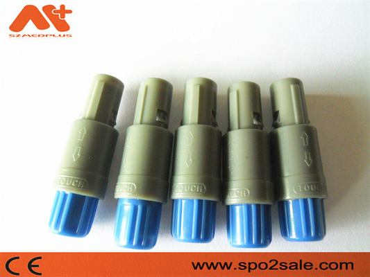 (S21M07-P05MJG0-527S) Plastikverbindungsstück der einzelnen Kerbe des Stoßes 5 des Zuges 1P Stift, Grey Shell, blauer Ärmel, für 5,0 Millimeter Kabel