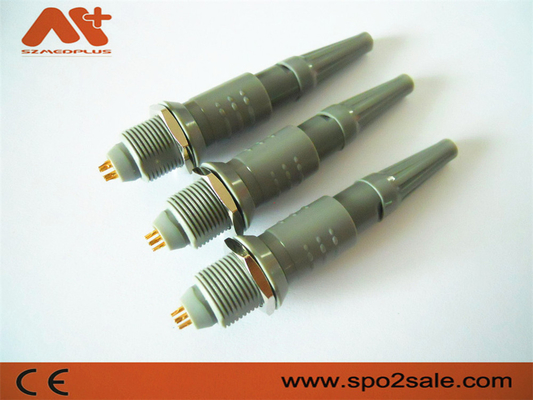 1P Pull Push 6Pin Plastikstecker Graue Schale Graue Hülle für 5.00mm Kabel Medizinprodukte Anschlüsse