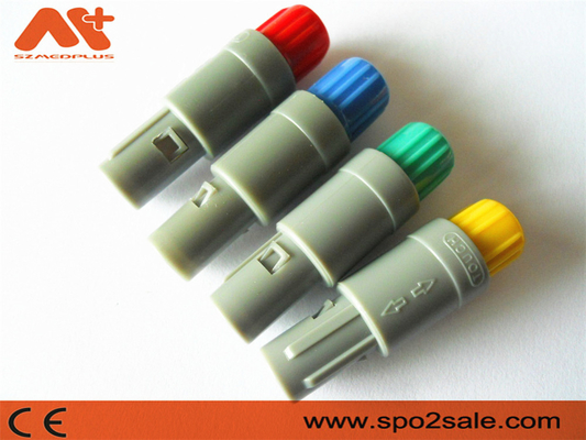 1P Pull Push 6Pin Plastikstecker Graue Schale Graue Hülle für 5.00mm Kabel Medizinprodukte Anschlüsse