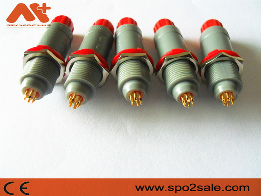 1P Pull Push 6-Pin-Kunststoffanschluss, Grau, Rot, Dual 60 Schlüssel für medizinische Anwendung