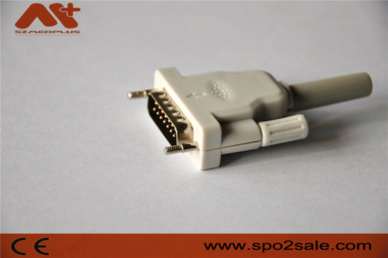 EKG-Kabel Führung des EKG-Verbindungsstücks kompatibles Bionet/Edan/Schiller 15pin 10 mit grauer Farbe