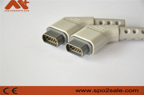 Verbindungsstück 16pin ECG kompatibles multistationiertes ECG Kabel Draeger mit grauer Farbe