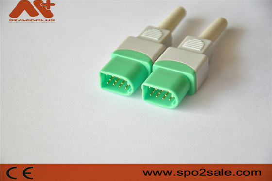 ECG-Verbindungsstück 12Pin für medizinischen Zusatz Datascope-Patientenmonitors mit grüner Farbe