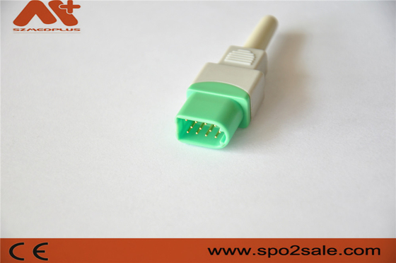 ECG-Verbindungsstück 12Pin für medizinischen Zusatz Datascope-Patientenmonitors mit grüner Farbe