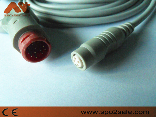 3.5M Philips To B.Braun IBP Kabel - M1634A-Grau HP 12 Pin