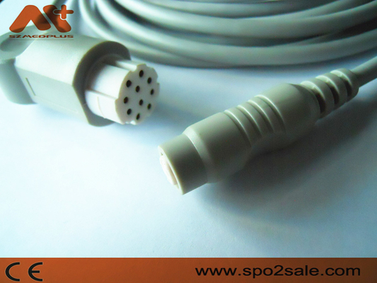 Kompatibles IBP Adapter-Kabel des datex-für AS/3, AS/5, CC-104, Cardiocap CM-104, Cardiocap I, Cardiocap II, Cardiocap/5.