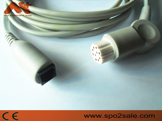 Kompatibles IBP Adapter-Kabel des datex-für AS/3, AS/5, CC-104, Cardiocap CM-104, Cardiocap I, Cardiocap II, Cardiocap/5.