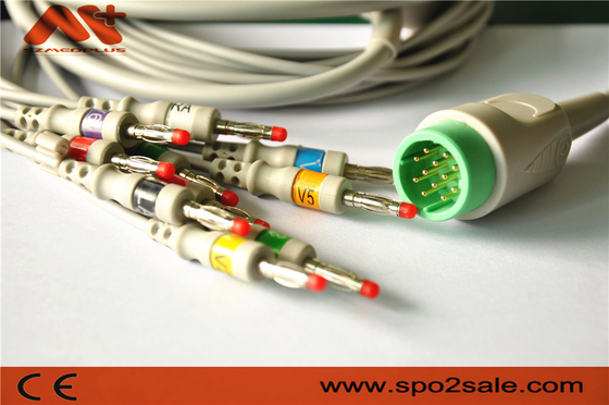 MEDTRONI kompatible direkte schließen EKG Kabel für Lifepak 11, Lifepak 12, Lifepak 15, Lifepak 20 an