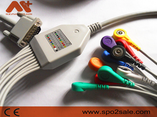 Philips Ecg Lead Cables 9293-033-50 Ecg Verschluss des Maschinen-Kabel-AHA