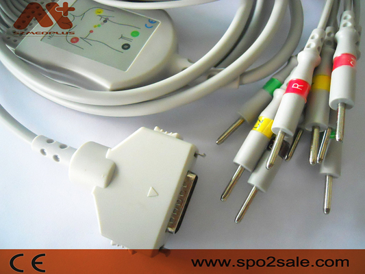 Fukuda Denshi Ecg schnürt CP-104L Patientenmonitor-Kabel-Lärm 3,0