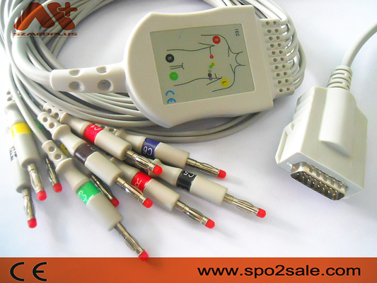 Direkter Burdick schließen Banane 4,0 EKG Kabel-012-0844-01 AHA 7704 an
