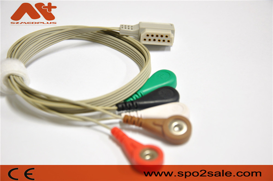 11 Kabel Philips M4725A Pin Telemetrys 5 verwendete Führungs-ECG Holter Recorder