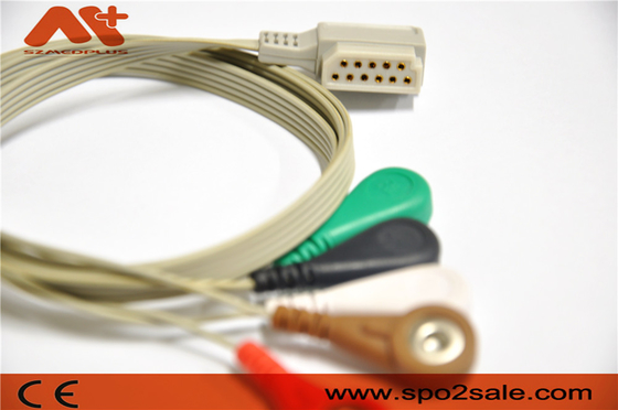 11 Kabel Philips M4725A Pin Telemetrys 5 verwendete Führungs-ECG Holter Recorder