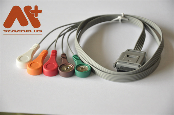 Biomedizinisches Instrument-Holter Cable-BI ECG Kabel 5 führen Schnell-C07-12-12