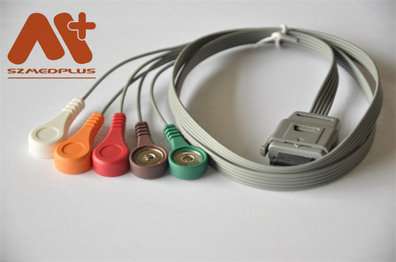 Biomedizinisches Instrument-Holter Cable-BI ECG Kabel 5 führen Schnell-C07-12-12