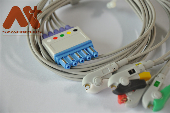 Clip ECG Pulsoximeter-Philipss M1968A AHA verkabeln 5 Führung 3ft