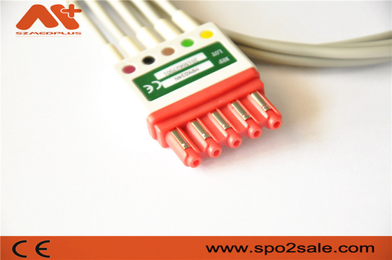 989803176171 geduldiges Kabel Philips Compatible ECG der Kabel-V2-V6 5 Führungs-ECG