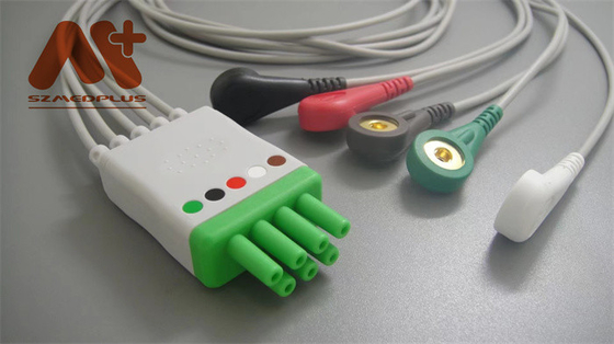 Führungsverschluß ECG Mindray > Datascope kompatibler 5 Telemetrie-Leitungsdraht - 115-004869-00