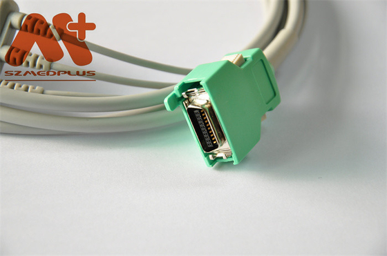 Direkt-schließen das kompatible 3 Führungs-Clip Nihon Kohden ECG-Kabel für OPV -1500 an