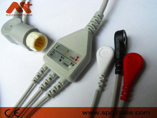 Philips Compatibles 3 einteiliges ECG geduldiges Kabel des Führungs-Verschluss-- M1972A