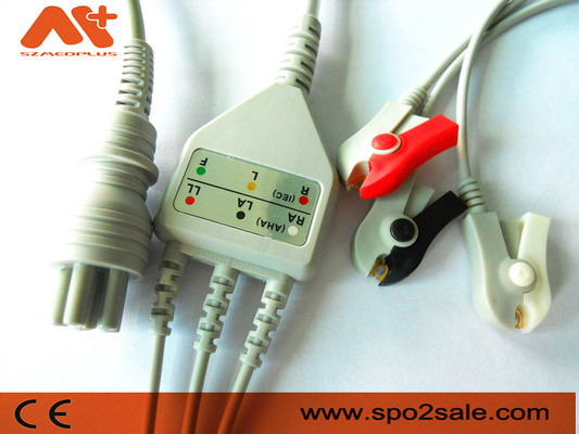 Omron > Colin BP-88S, BP-S510, M9500, Führungs-Clip Presse-Mate Advantage Compatibles 3 Direkt-schließen ECG-Kabel an
