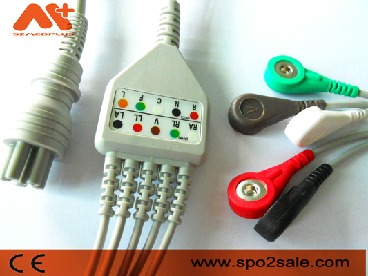 Patientenmonitor Colin BP-88S BP-S510 M9500 verkabelt Ecg 6 Pin Cable