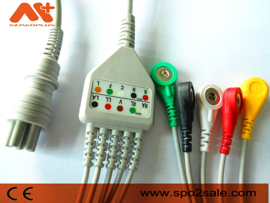 Patientenmonitor Colin BP-88S BP-S510 M9500 verkabelt Ecg 6 Pin Cable