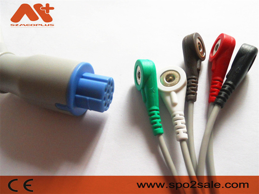 Direkt-schließen der kompatible 5 Führungs-Verschluss Datex Ohmeda ECG-Kabel CB-72595R an