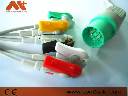 11 Pin Ecg Machine Cable Nihons Kohden 5 Anschlussleitung des Führungs-Clip-ECG