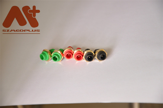 Kompatibles Verbindungsstück-rotes grünes Schwarzes des Lärm-1.5mm rundes ECG des Sockel-Spo2