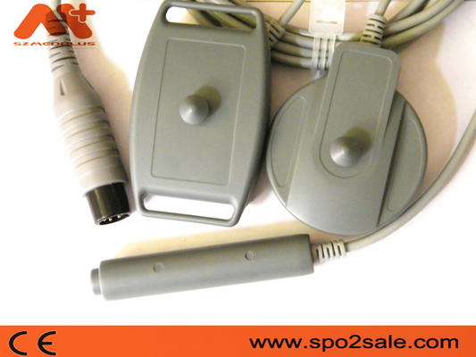 6 Pin UT3000B 2 in 1 fötalem Monitor-Wandler mit grauer TPU-Kabel-Runde
