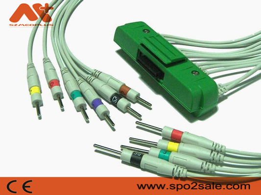 EKG geduldiges Kabel Ecg Nihon Kohden Cardiofax V 1550K, ECG-9522P, ECG-1550