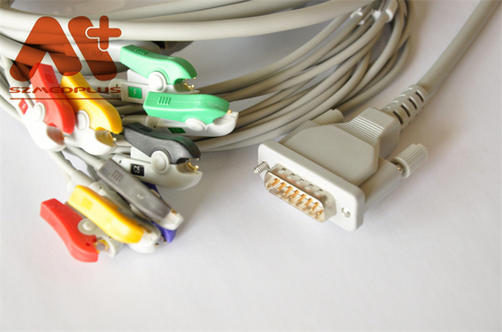 Sicherheit TPU Kabel EKG Iecs AHA für Elektrokardiographen EDAN Se 601