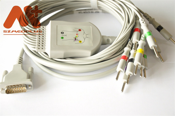 Sicherheit TPU Kabel EKG Iecs AHA für Elektrokardiographen EDAN Se 601
