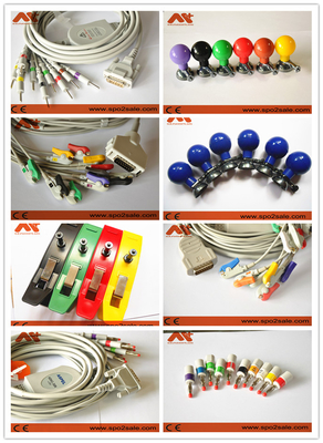 medizinisches TPU-Elektroden-Führungs-Kabel für Elektrokardiographen Mindray R12