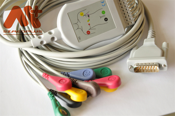 medizinisches TPU-Elektroden-Führungs-Kabel für Elektrokardiographen Mindray R12
