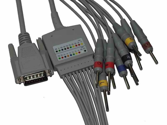 Cardiomaq 10 Blei-EKG-Kabel für 100H 300H 600H 1200H EKG-Maschine