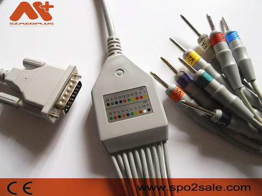 Custo - Med 10 Blei-EKG-Kabel für Norm, Kardio 130 EKG-Maschine
